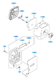 kbh45b cow-handle-brushcutters part diagram