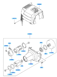 kbh45b cow-handle-brushcutters part diagram