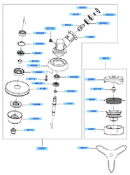 kbh45b cow-handle-brushcutters part diagram