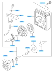 kbh48a cow-handle-brushcutters part diagram