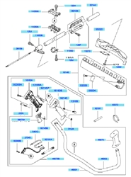 kbh48a cow-handle-brushcutters part diagram
