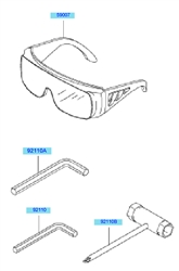 kbh48a cow-handle-brushcutters part diagram