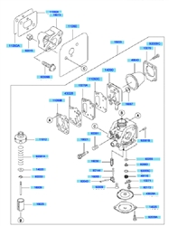 kbh48a cow-handle-brushcutters part diagram