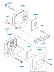kbh48a cow-handle-brushcutters part diagram