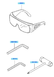 kbh48a cow-handle-brushcutters part diagram