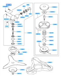 kbh48a cow-handle-brushcutters part diagram