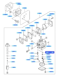 kbh48a cow-handle-brushcutters part diagram