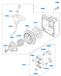 kbh48a cow-handle-brushcutters part diagram