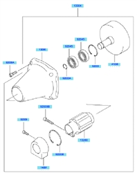 kbh48a cow-handle-brushcutters part diagram