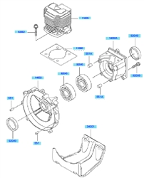 kbh48a cow-handle-brushcutters part diagram