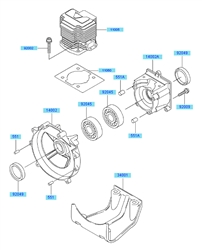 kbh48a cow-handle-brushcutters part diagram