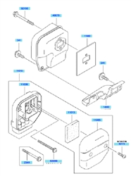 kbh48a cow-handle-brushcutters part diagram