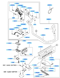 kbh48a cow-handle-brushcutters part diagram