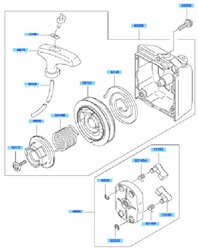 kbh48a cow-handle-brushcutters part diagram