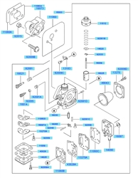 kbh48a cow-handle-brushcutters part diagram