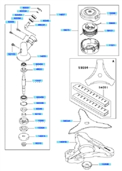 kbh48a cow-handle-brushcutters part diagram