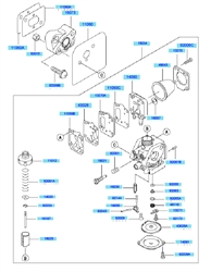 kbh48b cow-handle-brushcutters part diagram