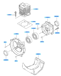 kbh48b cow-handle-brushcutters part diagram