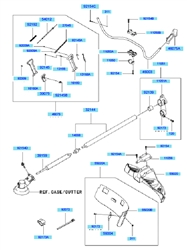 kbh48b cow-handle-brushcutters part diagram