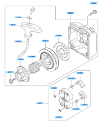 kbh48b cow-handle-brushcutters part diagram