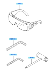 kbl23a loop-handle-brushcutters part diagram