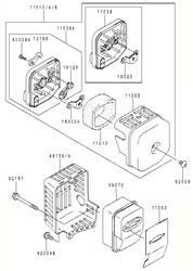 kbl26a loop-handle-brushcutters part diagram