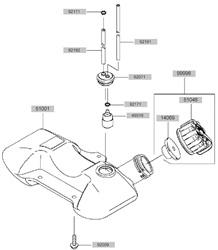kbl35a loop-handle-brushcutters part diagram