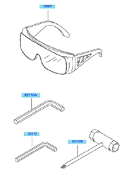 kbl45a loop-handle-brushcutters part diagram