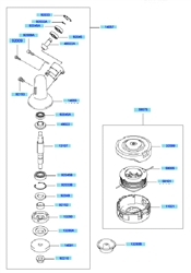 kbl45a loop-handle-brushcutters part diagram