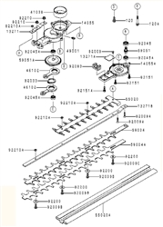 khd600 hedge-trimmers-2 part diagram