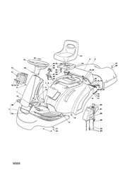 1228m-garden-tractor mountfield-riders part diagram