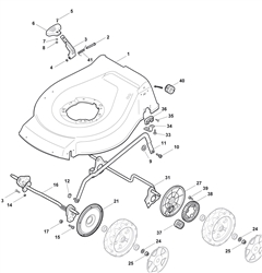 461pd-es mountfield-petrol-rotary-mowers part diagram