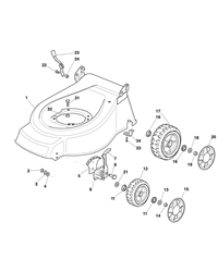 462pd mountfield-petrol-rotary-mowers part diagram