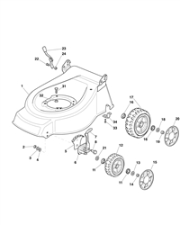 464pd mountfield-petrol-rotary-mowers part diagram