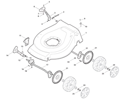 4820hp mountfield-petrol-rotary-mowers part diagram