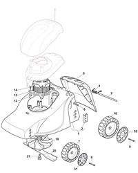 el330 electric-rotary-mowers-mountfield part diagram