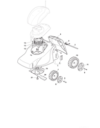 el350 electric-rotary-mowers-mountfield part diagram