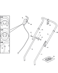el350 electric-rotary-mowers-mountfield part diagram