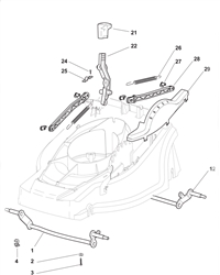 el410 electric-rotary-mowers-mountfield part diagram