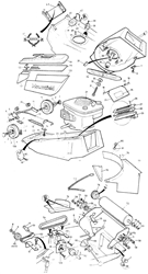 emperor mountfield-petrol-rotary-roller part diagram