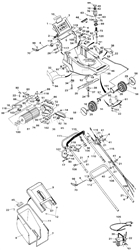 empress mountfield-petrol-rotary-roller part diagram