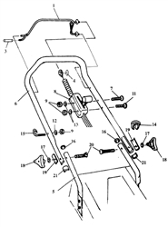empress mountfield-petrol-rotary-roller part diagram