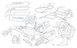 empress mountfield-petrol-rotary-roller part diagram