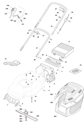 hl454hp mountfield-petrol-rotary-mowers part diagram