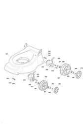 hp-48-el electric-rotary-mowers-mountfield part diagram