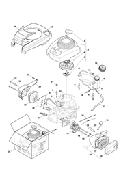 hp164 mountfield-petrol-rotary-mowers part diagram