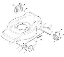hp184 mountfield-petrol-rotary-mowers part diagram