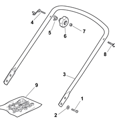 hp184 mountfield-petrol-rotary-mowers part diagram