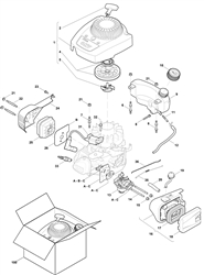 hp414 mountfield-petrol-rotary-mowers part diagram