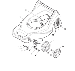 hp414-rs100-ohv bq-machines part diagram